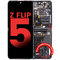 Inner OLED Assembly With Frame Compatible For Samsung Galaxy Z Flip 5 5G (F731) (US & International) (Aftermarket Plus) (Gray)