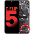 Inner OLED Assembly With Frame For Samsung Galaxy Z Flip 5 5G (US & International) (Aftermarket Plus) (Graphite)