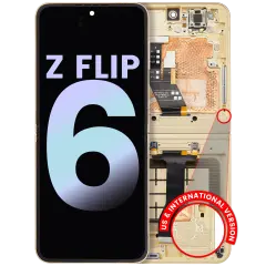 Inner OLED Assembly With Frame For Samsung Galaxy Z Flip 6 5G (US & International) (Service Pack) (Yellow)