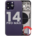 Back Housing W/ Charging Port Flex & Small Parts For iPhone 14 Pro Max (EU / Global Version) (Used OEM Pull: Grade B) (Deep Purple)