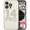 Back Housing W/ Charging Port Flex & Small Parts For iPhone 14 Pro (US Version) (Used OEM Pull: Grade A) (Gold)