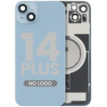 Back Glass w/ MagSafe Magnet For iPhone 14 Plus (Aftermarket) (Blue) (No Logo)