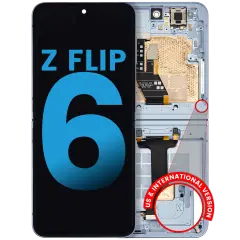 Inner OLED Assembly With Frame For Samsung Galaxy Z Flip 6 5G (US & International) (Aftermarket) (Blue)