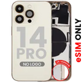 Back Housing W/ Small Parts For iPhone 14 Pro (US Version) (Aftermarket Plus) (Gold)