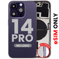 Back Housing W/ Small Parts For iPhone 14 Pro (US Version) (Aftermarket Plus) (Deep Purple)