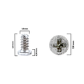 Screw For iPhone 12 mini (M1.0×1.16L×2.0D×0.15T) (Service Pack) (30 Pack)