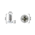 Screw For iPhone 12 Pro / 12 Pro Max (M1.0×1.35×2.2D×0.15T) (Service Pack) (30 Pack)