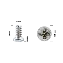 Screw For iPhone 12 Pro / 12 Pro Max (M1.0×1.35×2.2D×0.15T) (Service Pack) (30 Pack)