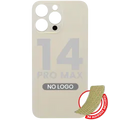Back Glass With 3M Adhesive For iPhone 14 Pro Max (No Logo / Large Camera Hole) (Gold)