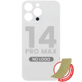 Back Glass With 3M Adhesive For iPhone 14 Pro Max (No Logo / Large Camera Hole) (Silver)