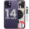 Back Housing W/ Small Parts For iPhone 14 Pro Max (US Version) (Used OEM Pull: Grade B) (Deep Purple)
