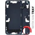 Mid-Frame Housing W/ Small Parts For iPhone 14 Plus (EU / Global Version) (Used OEM Pull: Grade C) (Midnight)