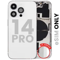 Back Housing W/ Small Parts For iPhone 14 Pro (US Version) (Used OEM Pull: Grade B) (Silver)