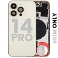 Back Housing W/ Small Parts For iPhone 14 Pro (US Version) (Used OEM Pull: Grade B) (Gold)