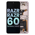 OLED Assembly With Frame For Motorola Razr / Razr 60 (XT2553 / 2025) (Genuine OEM) (Parfait Pink)