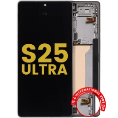 OLED Assembly With Frame For Samsung Galaxy S25 Ultra 5G (US & International) (Refurbished) (Titanium Jet Black)