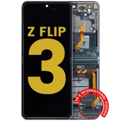 Inner OLED Assembly With Frame For Samsung Galaxy Z Flip 3 5G (US & International) (Refurbished) (Phantom Green)