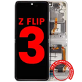 Inner OLED Assembly With Frame Compatible For Samsung Galaxy Z Flip 3 5G (F711) (US & International) (Aftermarket Plus) (Cream)