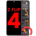 Inner OLED Assembly With Frame Compatible For Samsung Galaxy Z Flip 4 5G (F721) (US & International Version) (Aftermarket Plus) (Graphite)
