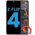 Inner OLED Assembly With Frame Compatible For Samsung Galaxy Z Flip 4 5G (F721) (US & International Version) (Aftermarket) (Graphite)