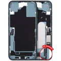 Mid-Frame Housing W/ Charging Port Flex & Small Parts For iPhone 16 Plus (US Version) (Used OEM Pull: Grade B) (Teal)