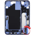 Mid-Frame Housing W/ Charging Port Flex & Small Parts For iPhone 16 Plus (US Version) (Used OEM Pull: Grade B) (Ultramarine)