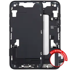 Mid-Frame Housing W/ Charging Port Flex & Small Parts For iPhone 16e / 17e (EU / Global Version) (Used OEM Pull: Grade A) (Black)