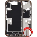 Mid-Frame Housing W/ Charging Port Flex & Small Parts For iPhone 16 Pro (EU / Global Version) (Used OEM Pull: Grade A) (Desert Titanium)