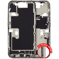 Mid-Frame Housing W/ Charging Port Flex & Small Parts For iPhone 16 Pro (EU / Global Version) (Used OEM Pull: Grade A) (Natural Titanium)