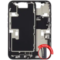Mid-Frame Housing W/ Charging Port Flex & Small Parts For iPhone 16 Pro (EU / Global Version) (Used OEM Pull: Grade B) (Black Titanium)