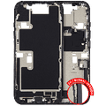 Mid-Frame Housing W/ Charging Port Flex & Small Parts For iPhone 16 Pro (EU / Global Version) (Used OEM Pull: Grade C) (Black Titanium)