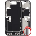 Mid-Frame Housing W/ Charging Port Flex & Small Parts For iPhone 16 Pro Max (US Version) (Used OEM Pull: Grade A) (White Titanium)