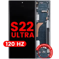 OLED Assembly With Frame For Samsung Galaxy S22 Ultra 5G (US & International Version) (Aftermarket Pro) (120Hz) (Green)