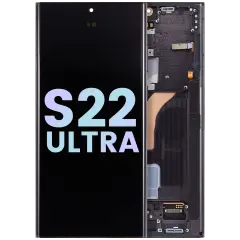 OLED Assembly With Frame For Samsung Galaxy S22 Ultra 5G (Service Pack) (Phantom Black)
