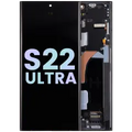 OLED Assembly With Frame For Samsung Galaxy S22 Ultra 5G (Service Pack) (Graphite / Sky Blue / Red)