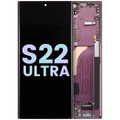 OLED Assembly With Frame For Samsung Galaxy S22 Ultra 5G (Service Pack) (Burgundy)