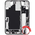 Mid-Frame Housing W/ Charging Port Flex & Small Parts For iPhone 16 (EU / Global Version) (Used OEM Pull: Grade B) (White)