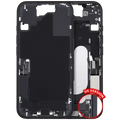Mid-Frame Housing W/ Charging Port Flex & Small Parts For iPhone 16 (US Version) (Used OEM Pull: Grade A) (Black)
