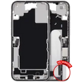 Mid-Frame Housing W/ Charging Port Flex & Small Parts For iPhone 16 Plus (US Version) (Used OEM Pull: Grade B) (White)