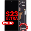 OLED Assembly With Frame For Samsung Galaxy S23 Ultra (US & International) (Aftermarket Pro) (120Hz) (Phantom Black)