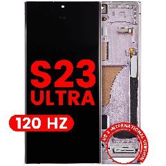 OLED Assembly With Frame For Samsung Galaxy S23 Ultra (US & International) (Aftermarket Pro) (120Hz) (Lavender)