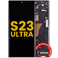OLED Assembly With Frame For Samsung Galaxy S23 Ultra (US & International) (Refurbished) (Phantom Black)