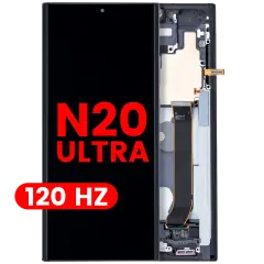 OLED Assembly With Frame For Samsung Galaxy Note 20 Ultra 5G (Aftermarket Pro) (120Hz) (Mystic Black)