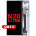 OLED Assembly With Frame For Samsung Galaxy Note 20 Ultra 5G (Aftermarket Pro) (120Hz) (Mystic White)