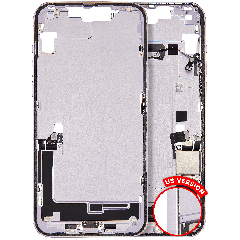 Mid-Frame Housing W/ Charging Port Flex & Small Parts For iPhone 14 Plus (US Version) (Used OEM Pull: Grade A) (Purple)