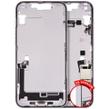 Mid-Frame Housing W/ Charging Port Flex & Small Parts For iPhone 14 Plus (US Version) (Used OEM Pull: Grade B) (Purple)