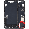 Mid-Frame Housing W/ Charging Port Flex & Small Parts For iPhone 14 Plus (US Version) (Used OEM Pull: Grade C) (Midnight)