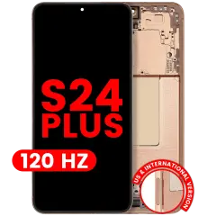 OLED Assembly With Frame For Samsung Galaxy S24 Plus 5G (US & International Version) (Aftermarket Plus) (120Hz) (Sandstone Orange)