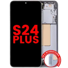 OLED Assembly With Frame For Samsung Galaxy S24 Plus 5G (US & International Version) (Aftermarket Plus) (Sapphire Blue)