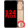 OLED Assembly With Frame For Samsung Galaxy S24 Plus 5G (US & International Version) (Aftermarket Plus) (Sandstone Orange)